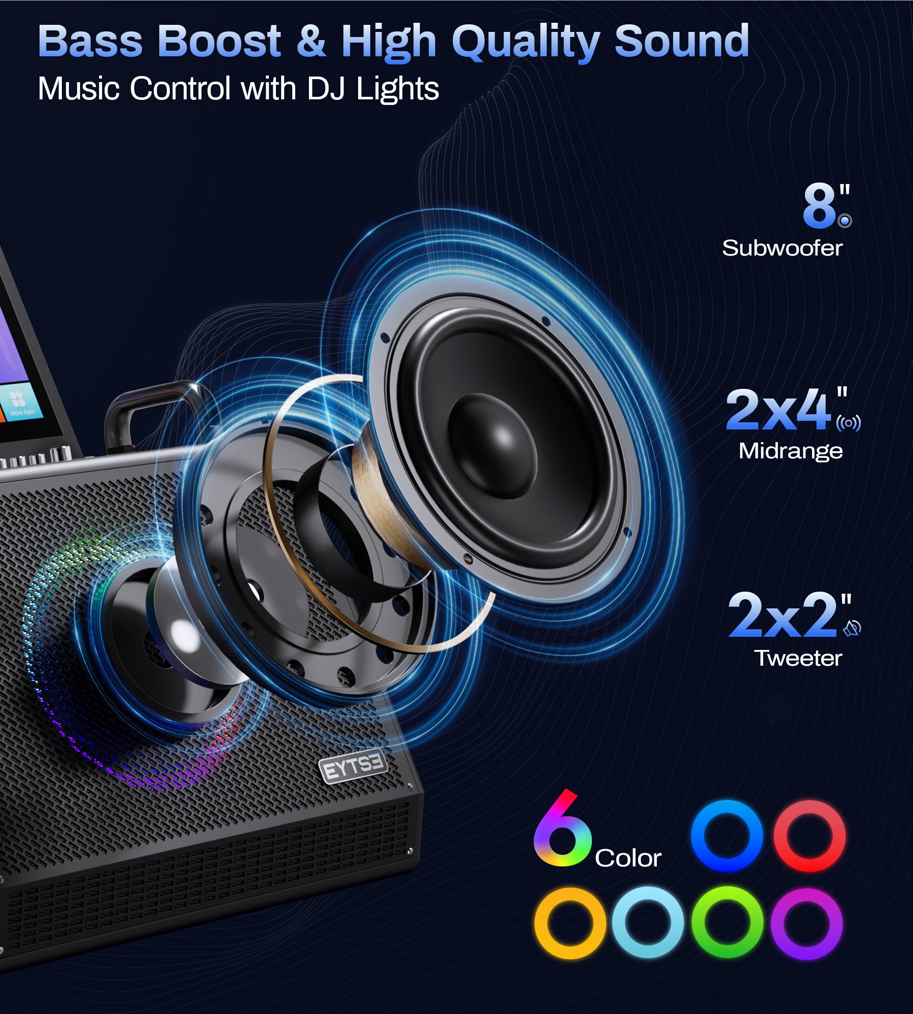 Eytse VK60 Karaoke Machine for Adults