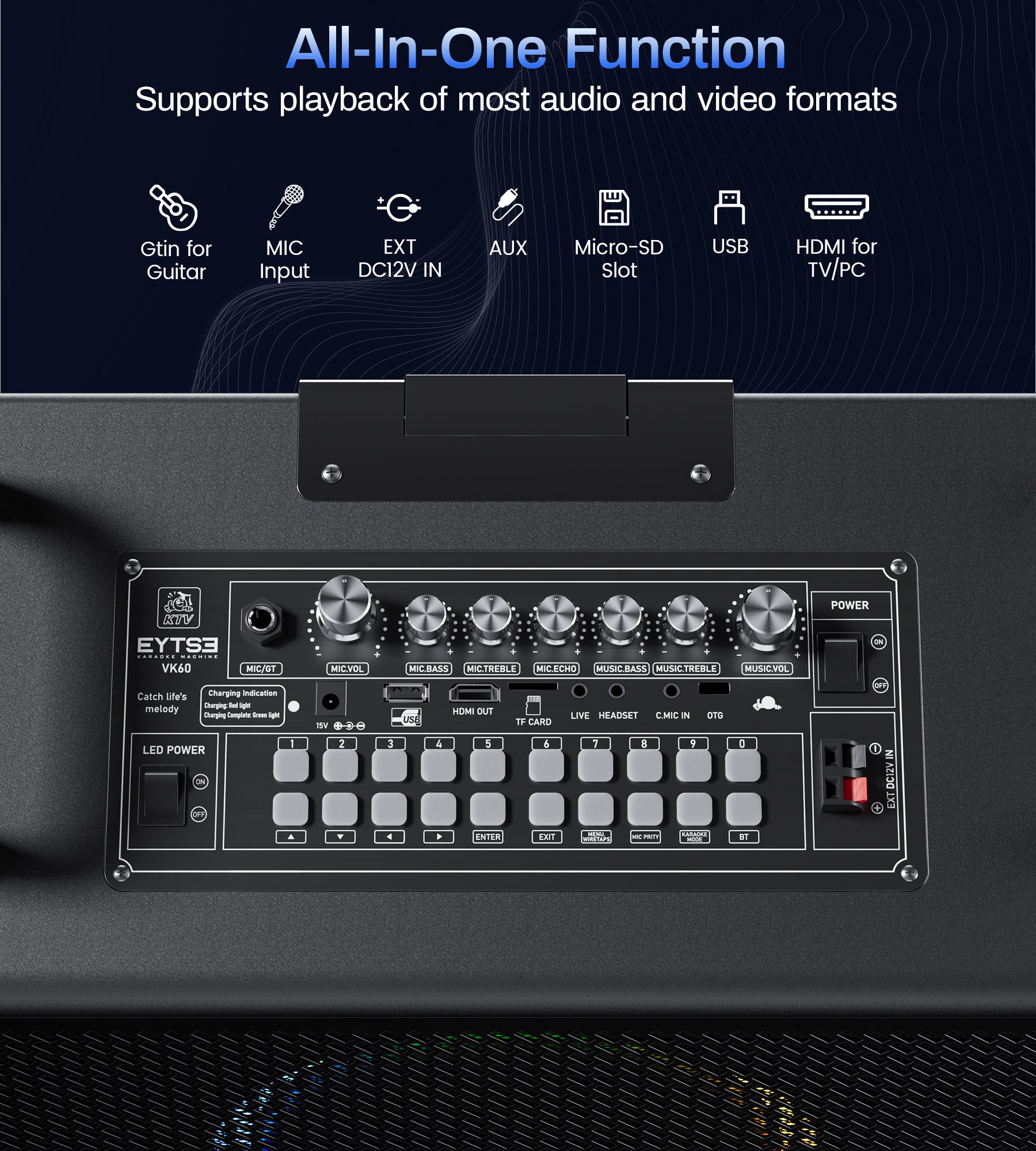 Eytse VK60 Karaoke Machine for Adults
