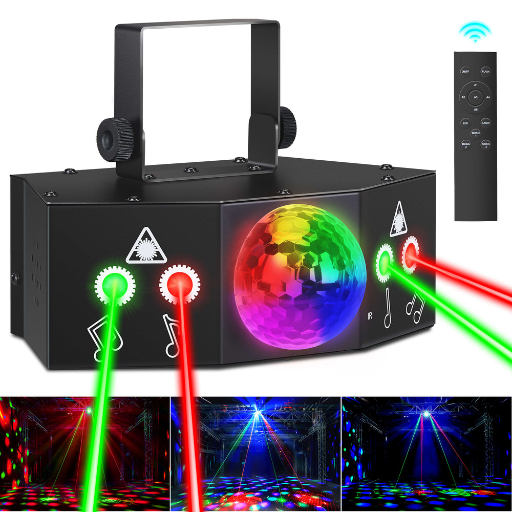 Eytse TC-7009 Party Lights DJ Laser Disco Ball Light with Sound Activated Support DMX512