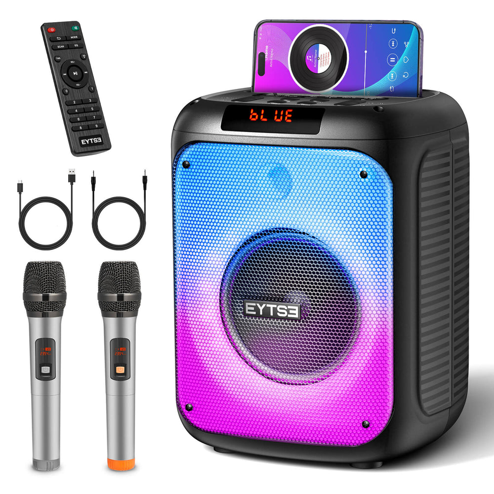 Eytse TK30 Karaoke Machine for Adults with 2 Wireless Microphones