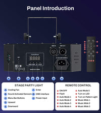 Eytse ‎TC - 7009 Party Lights DJ Laser Disco Ball Light with Sound Activated Support DMX512 - Eytse
