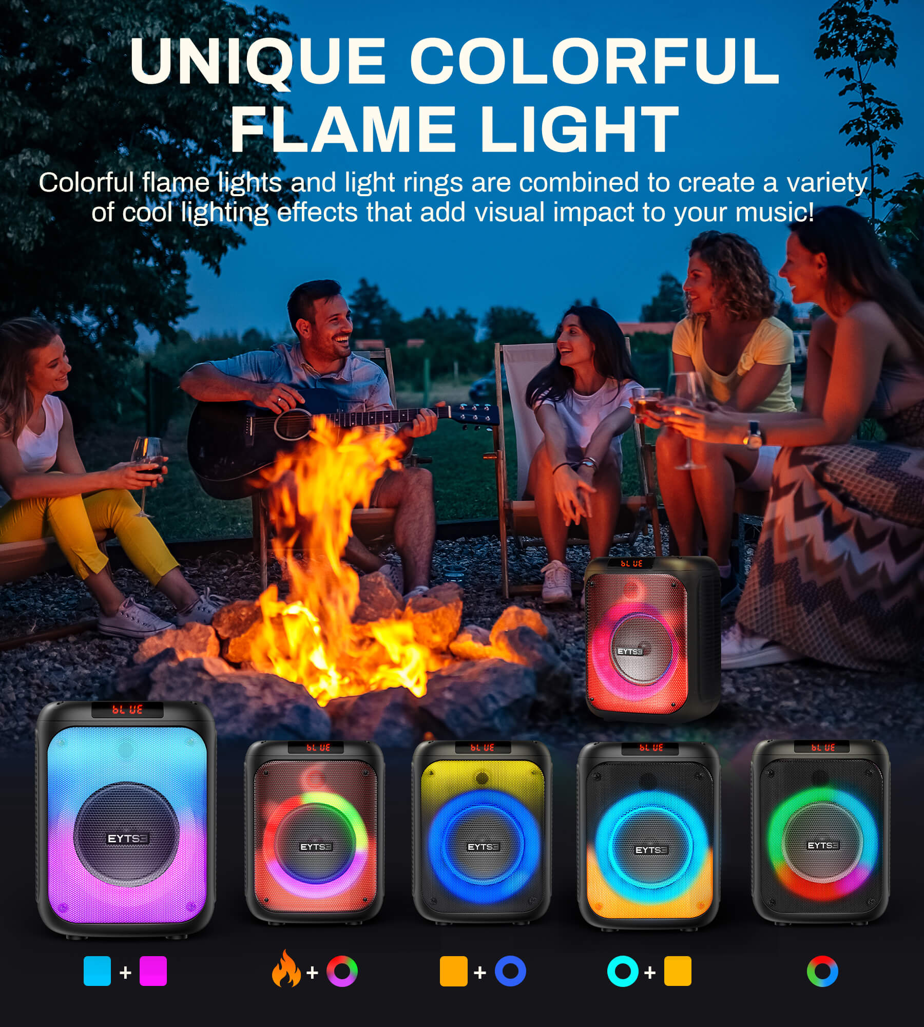 Eytse TK30 Karaoke Machine for Adults with 2 Wireless Microphones - Eytse