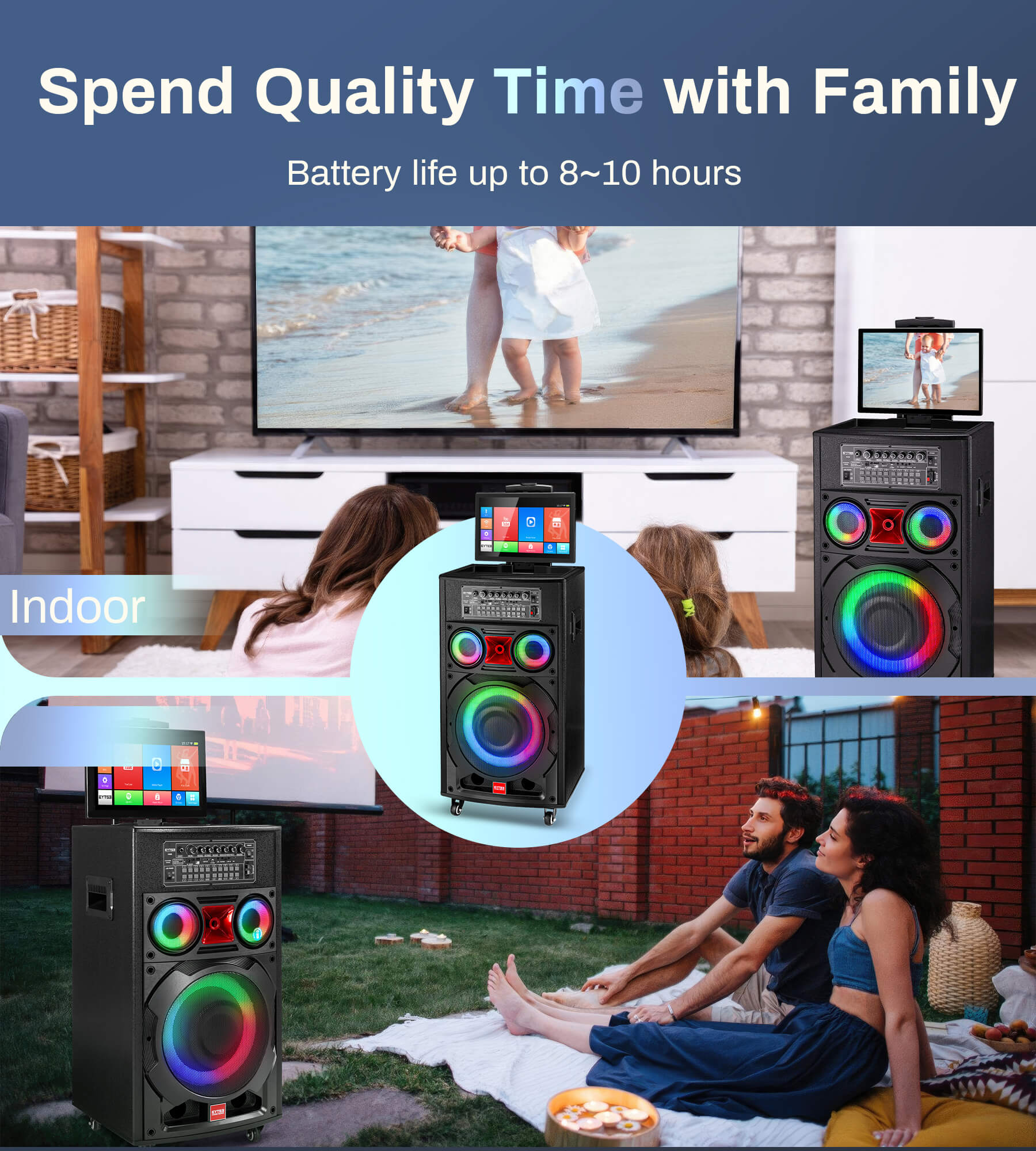 Eytse VK100 Karaoke Machine with Screen