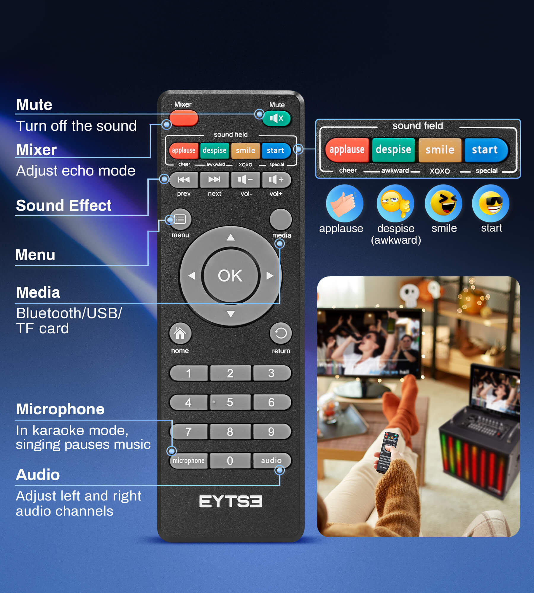 Eytse VK40 Karaoke Machine for Adults