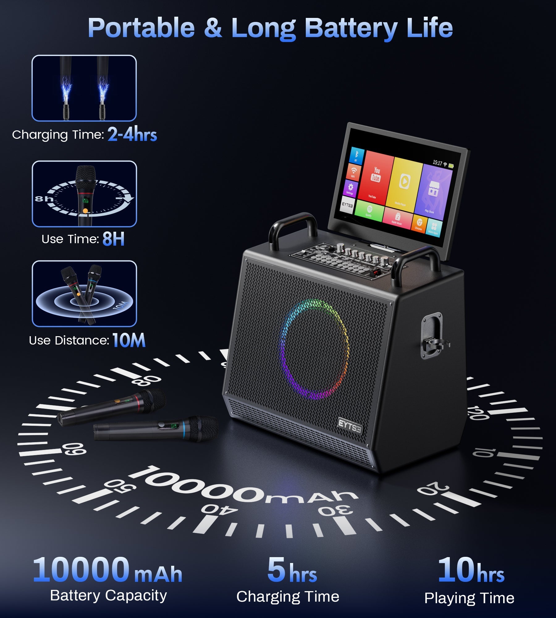 Eytse VK60 Karaoke Machine for Adults - Eytse