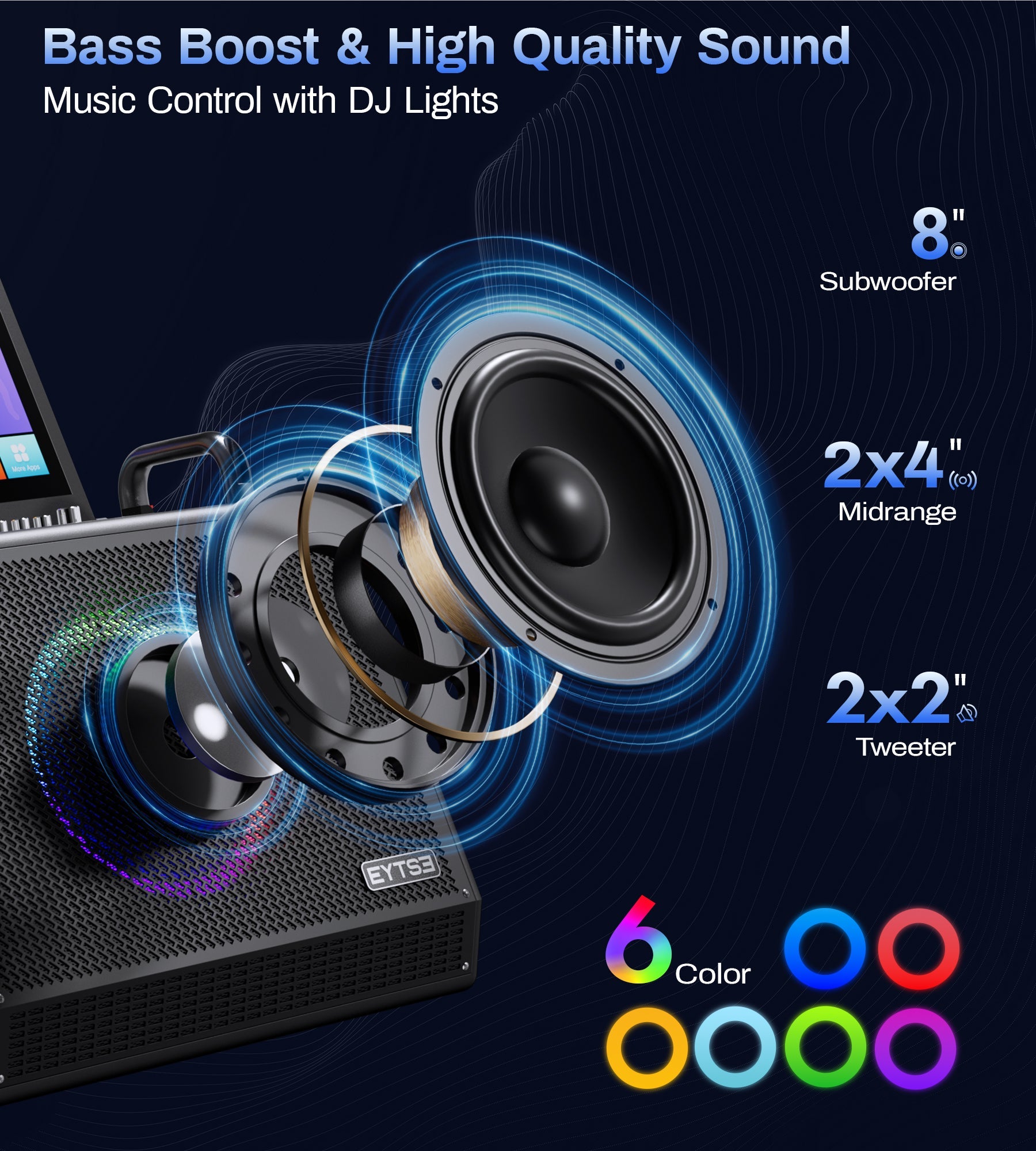 Eytse VK60 Karaoke Machine for Adults - Eytse