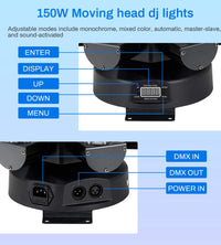 Eytse WRML07 Moving Head DJ Lights, 150W RGBW 4 - in - 1 LED 6 Arms Disco Stage Light with Mixed Lighting Effects - Eytse